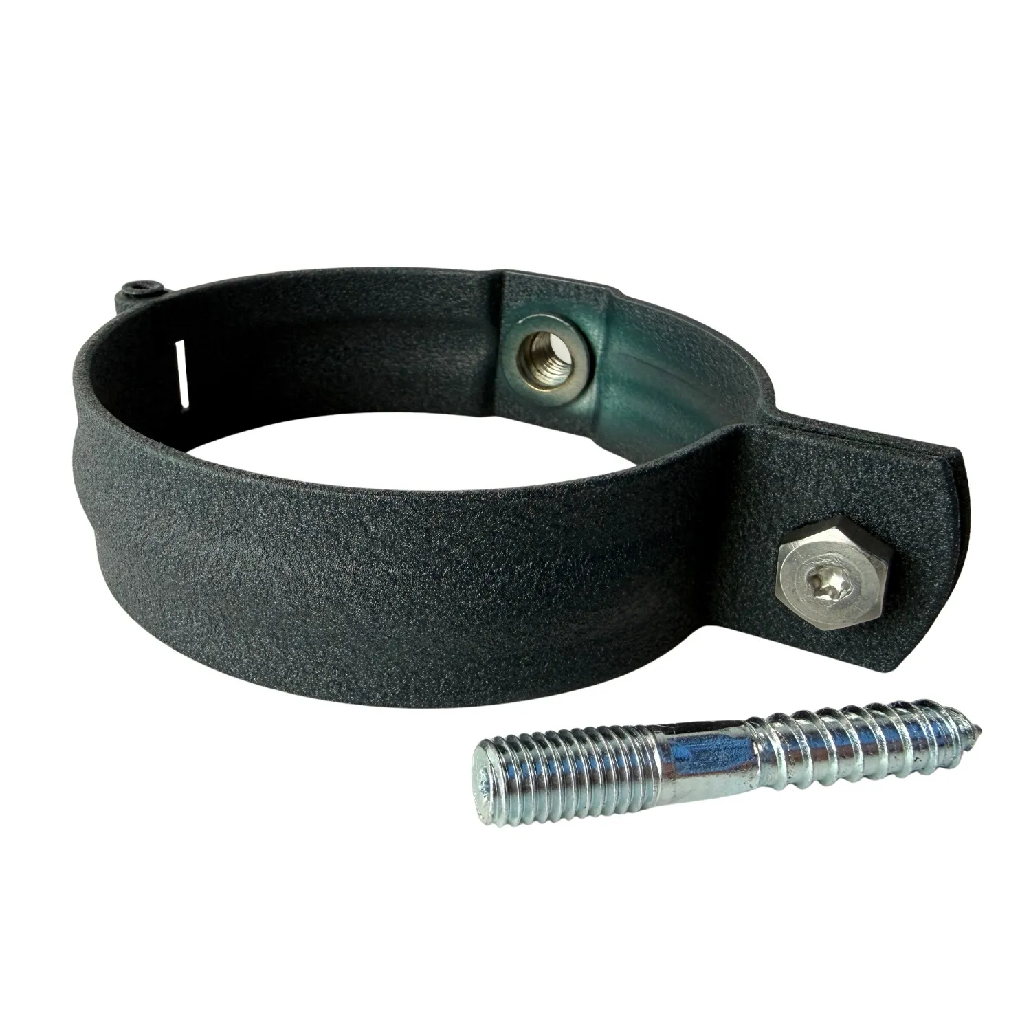 Prefa Aluminium scharnierbeugelset M10 100 mm rond - P.10 antraciet (Prefa)
