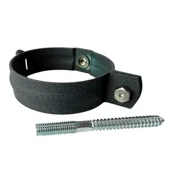 Prefa Aluminium scharnierbeugelset M10 100 mm rond - P.10 antraciet (Prefa)