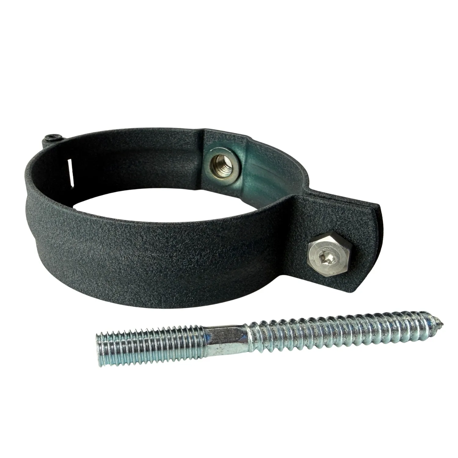 Prefa Aluminium scharnierbeugelset M10 100 mm rond - P.10 antraciet (Prefa)