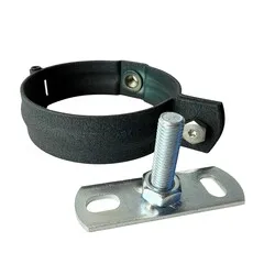 Prefa Aluminium scharnierbeugelset M10 100 mm rond - P.10 antraciet (Prefa)