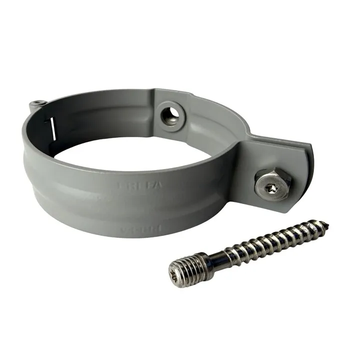 Prefa Aluminium scharnierbeugelset M10 100 mm - patinagrijs zinklook - set met montage-opties (Prefa)