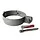 Aluminium scharnierbeugelset M10 100 mm - patinagrijs zinklook - set met montage-opties (Prefa)