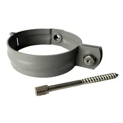 Prefa Aluminium scharnierbeugelset M10 100 mm - patinagrijs zinklook - set met montage-opties (Prefa)