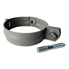 Prefa Aluminium scharnierbeugelset M10 100 mm - patinagrijs zinklook - set met montage-opties (Prefa)
