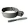 Aluminium scharnierbeugelset M10 100 mm - patinagrijs zinklook - set met montage-opties (Prefa)