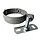 Aluminium scharnierbeugelset M10 100 mm - patinagrijs zinklook - set met montage-opties (Prefa)
