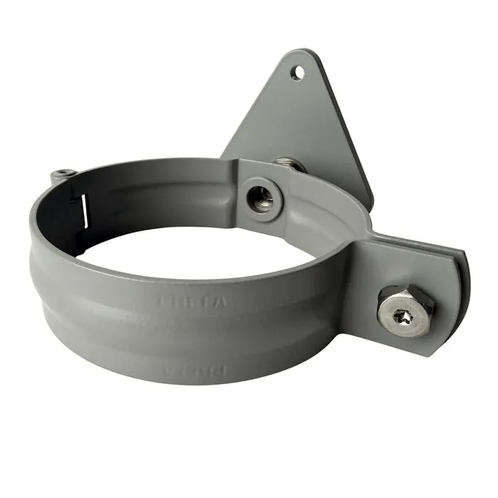 Prefa Aluminium scharnierbeugelset M10 100 mm - patinagrijs zinklook - set met montage-opties (Prefa)