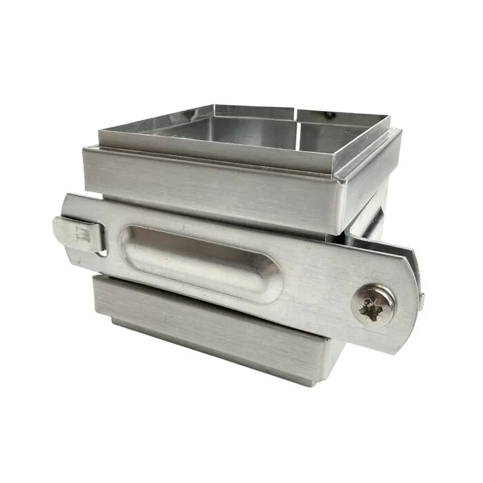 Regenpijpbeugel zink NIS SET 80x80 mm M8