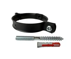 Kallos Scharnierbeugel 80 mm M8 met gegalv. schroefpen 80mm - Ral 9005