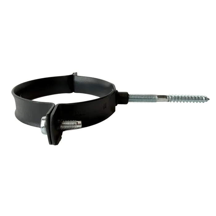 Kallos Scharnierbeugel 80 mm ral 9005 fijnstructuur M8 met schroefpen 80mm - Ral 7021 fijnstructuur