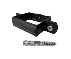 Kallos 80x80 mm vierkante M10 beugel in Ral-9005