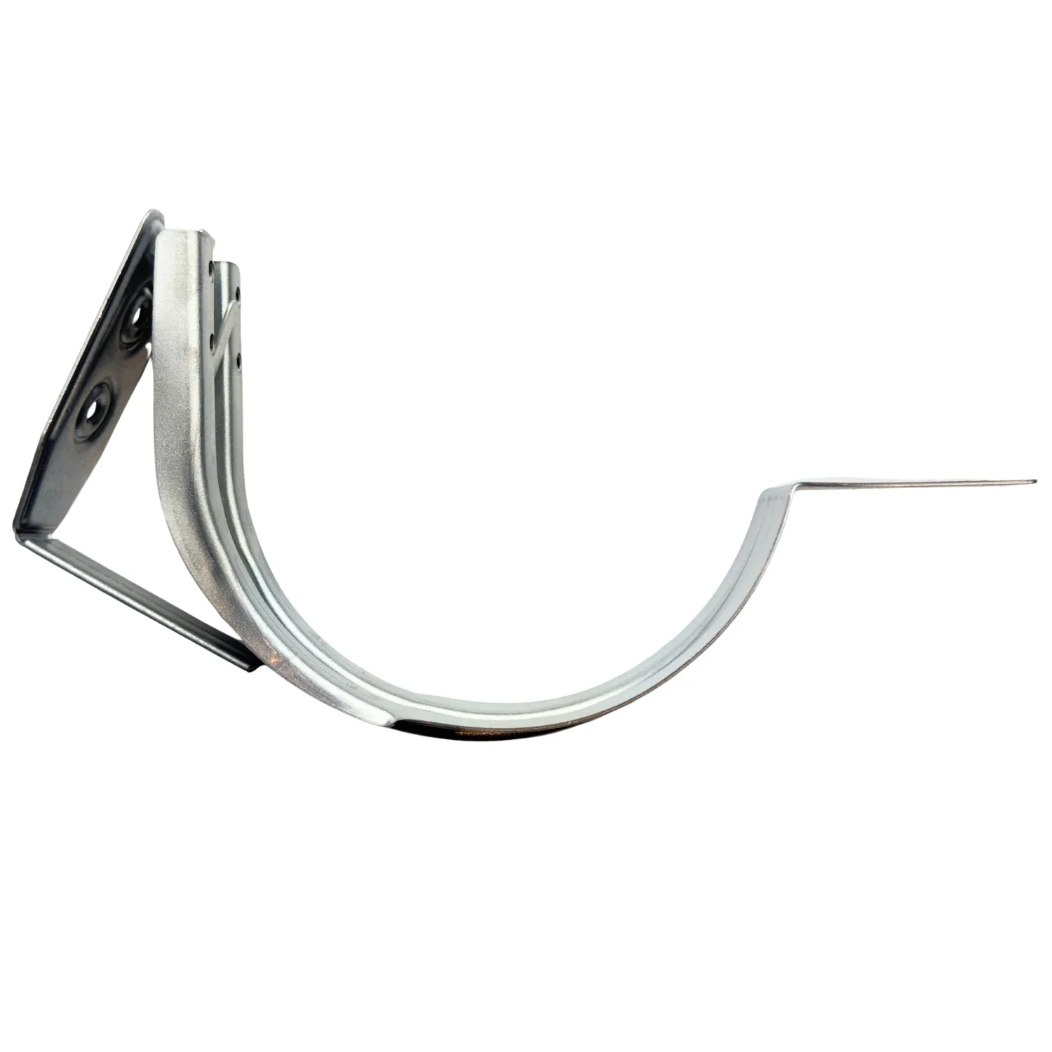 Zinken muurbeugel mastgoot M333 met verstelbare gradenplaat (10° tot 45°) – voor schuin boeideel