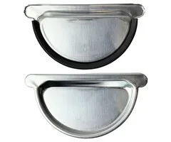 Kopschot vlak links/rechts zink met rubber M333