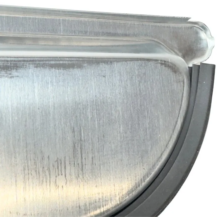 Kopschot vlak links/rechts zink met rubber M333 (zonder solderen/lijmen)