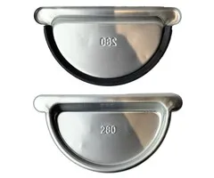 Kopschot vlak links/rechts zink met rubber M280