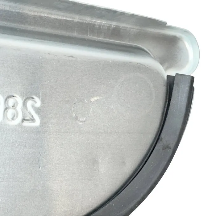 Kopschot vlak links/rechts zink met rubber M280