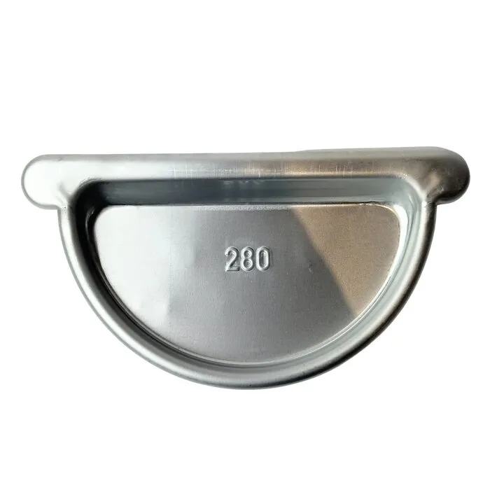 Kopschot vlak links/rechts zink met rubber M280