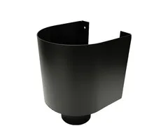 Kallos Vergaarbak Mini 80 mm zwart RAL 9005 fijnstructuur | Kallos