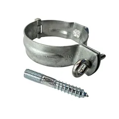 Gegalvaniseerde ondereind beugelset 80 mm M10 - set met montage-opties