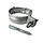 Gegalvaniseerde ondereind beugelset 80 mm M10 - set met montage-opties