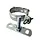 Gegalvaniseerde ondereind beugelset 80 mm M10 - set met montage-opties