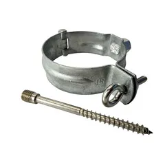 Gegalvaniseerde ondereind beugelset 80 mm M10 - set met montage-opties