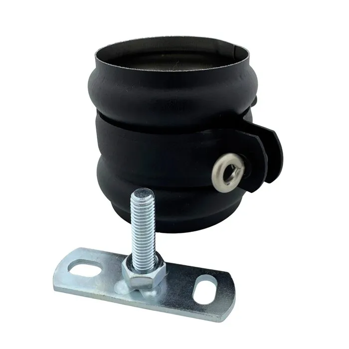 Huismerk Aluminium scharnierbeugelset M10 met wrong 80 mm P.10 zwart - set met montage-opties