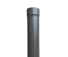 Kallos Regenpijp 80 mm zwart Ral-7021 - 1 meter 0,7mm dik passtuk| Kallos