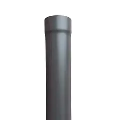 Kallos Regenpijp 80 mm zwart Ral-7021 - 1 meter 0,7mm dik passtuk t.b.v. bochten| Kallos