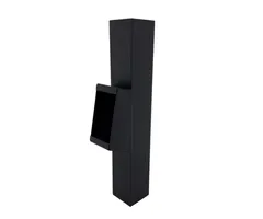 Aluminium bladafscheider 80x80mm - Ral-9005 fijnstructuur
