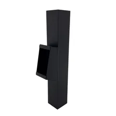 Aluminium bladafscheider 80x80mm - Ral-9005 fijnstructuur