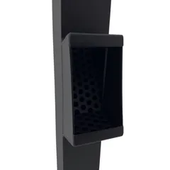 Aluminium bladafscheider 80x80mm - Ral-9005 fijnstructuur