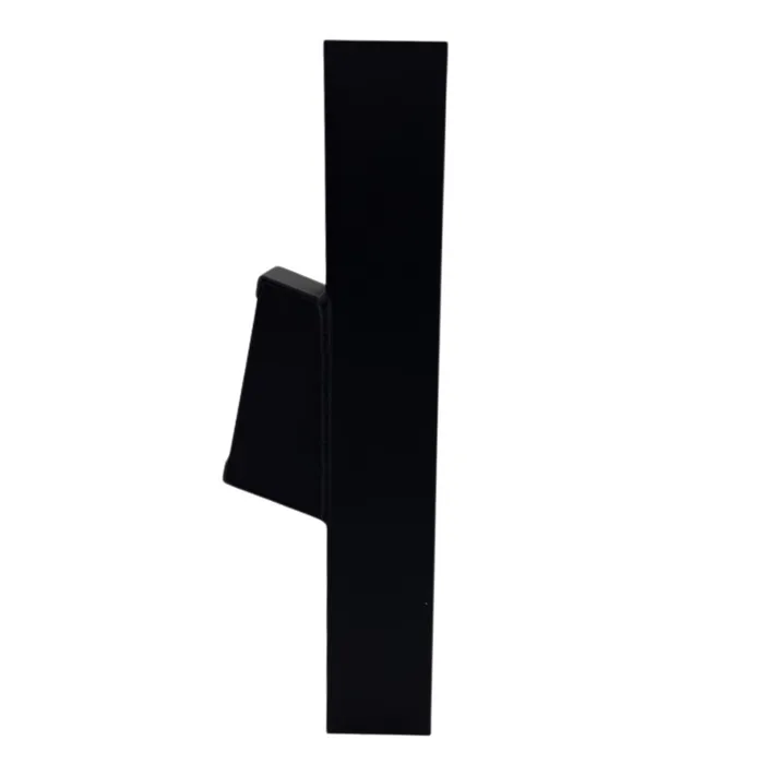 Aluminium bladafscheider 80x80mm - Ral-9005 fijnstructuur