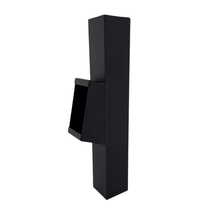 Aluminium bladafscheider 80x80mm - Ral-9005 fijnstructuur