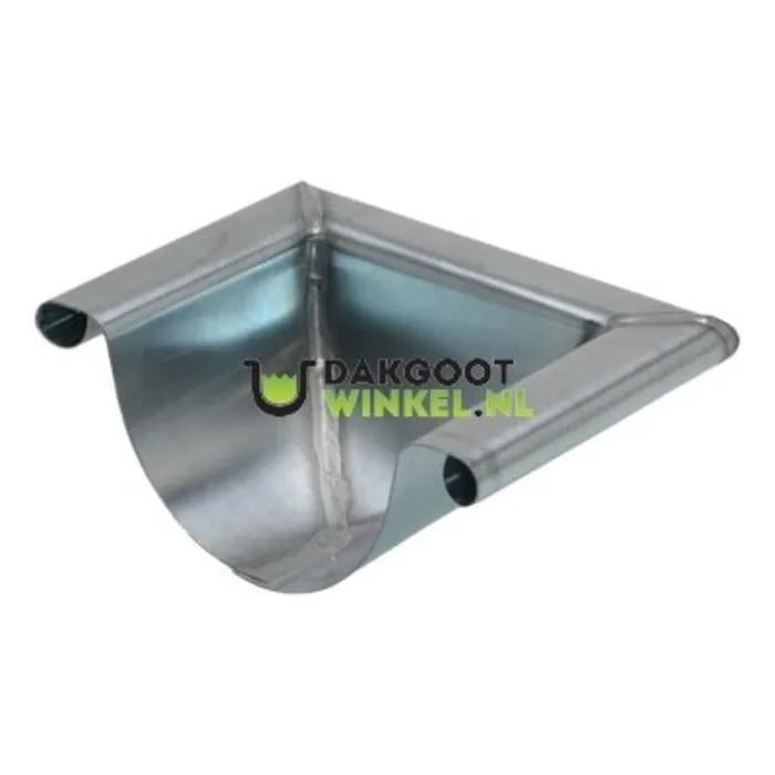 Nedzink Kopschot mastgoot M30 met kraal. halfrond bolvormig. links & rechts te monteren