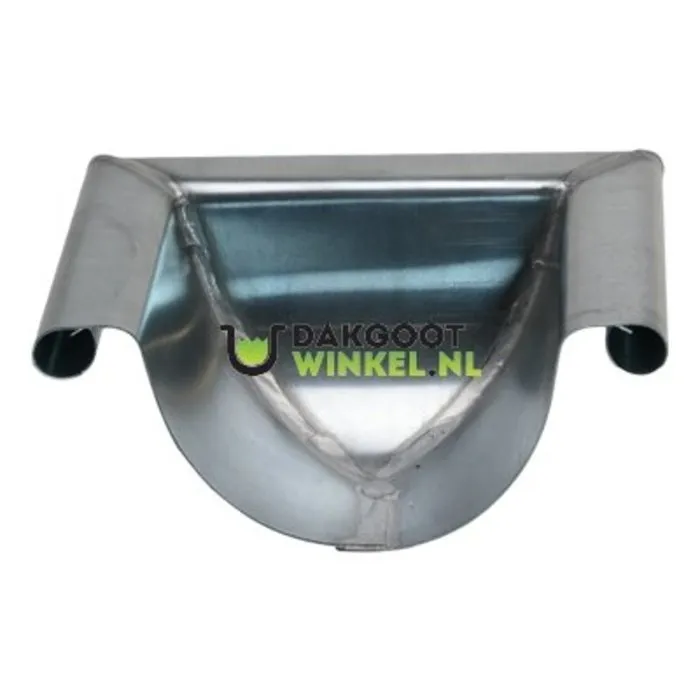 Nedzink Kopschot mastgoot M30 met kraal. halfrond bolvormig. links & rechts te monteren