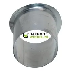 Nedzink Zinken tapeind 80 mm kort (76mm uitwendig), t.b.v. mastgoot (NedZink)