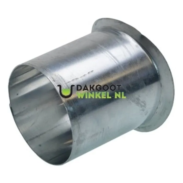 Nedzink Zinken tapeind 80 mm kort (76mm uitwendig), t.b.v. mastgoot (NedZink)