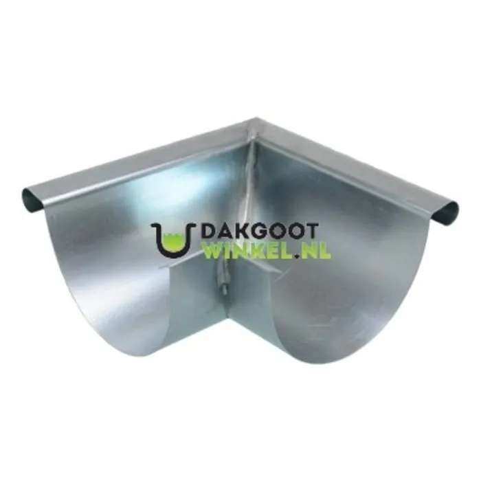 Nedzink Buitenhoek mastgoot M37. 90 graden. zink