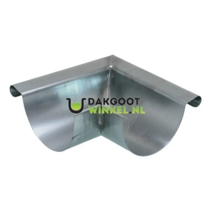 Nedzink Buitenhoek mastgoot M30. 90 graden. zink