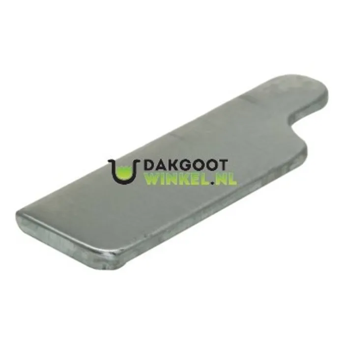 Nedzink Kopschot bakgoot B30 links zonder kraal. zink