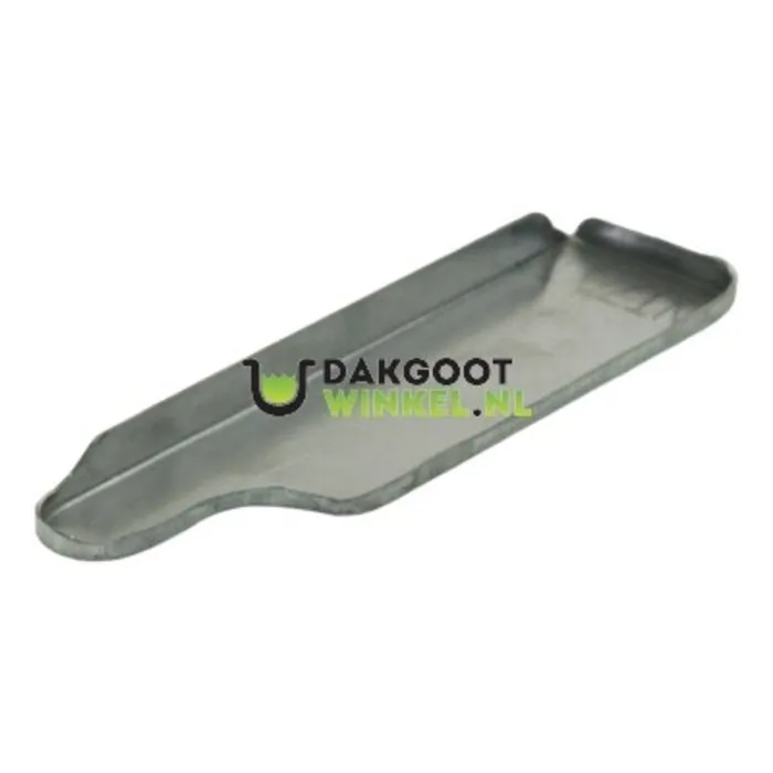 Nedzink Kopschot bakgoot B30 links zonder kraal. zink