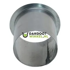Nedzink Zinken tapeind vlak 80 mm (76mm uitwendig) standaard (NedZink)