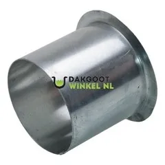 Nedzink Zinken tapeind vlak 80 mm (76mm uitwendig) standaard (NedZink)