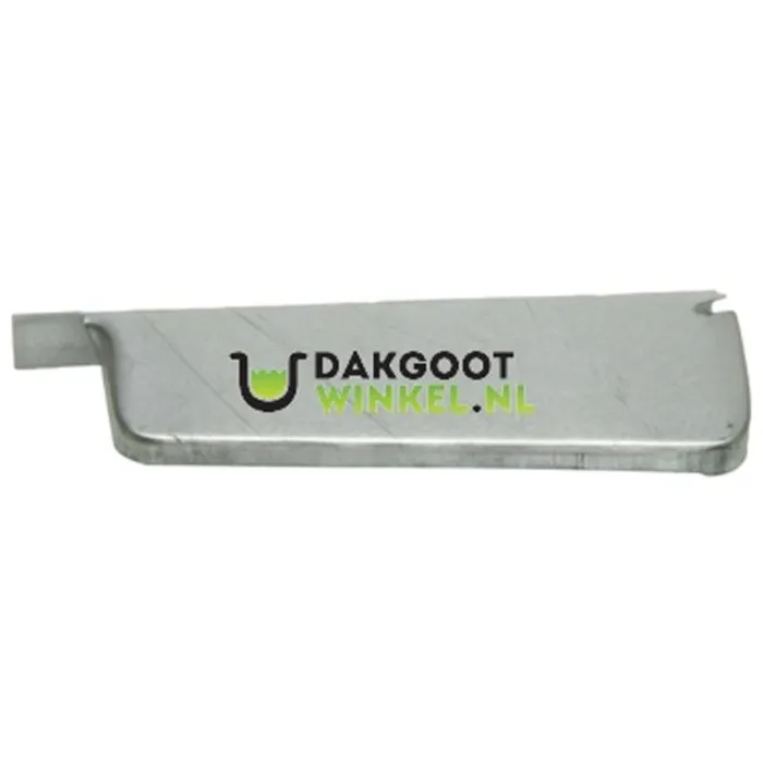 Nedzink Kopschot zonder kraal rechts / Separatieschot bakgoot B37 links