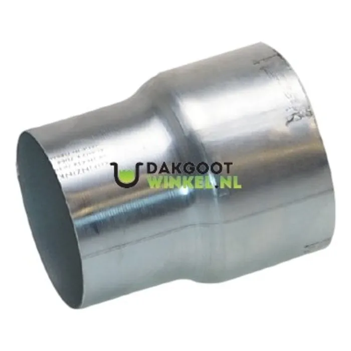 Regenpijp verloopstuk rond 80 mm naar 70mm. zink