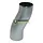 Zinken sprongstuk 100 mm rond, sprong 60 mm (Rheinzink)
