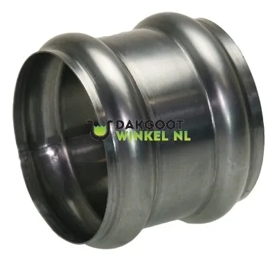 Nedzink Zinken dubbele overschuifwrong 100 mm rond (NedZink)