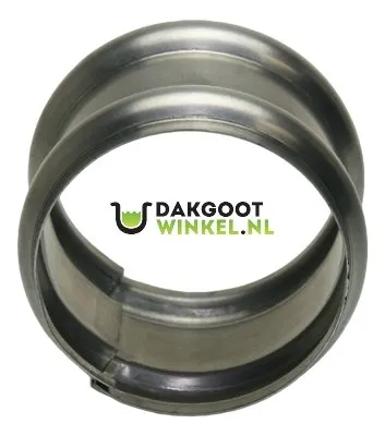 Nedzink Zinken dubbele overschuifwrong 100 mm rond (NedZink)