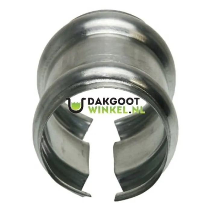 Dubbele overschuifwrong 100 mm. zink